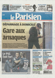 Article du Parisien Dimanche : Dépannage à domicile - Gare aux arnaques (Page 1) | Cliquez pour agrandir